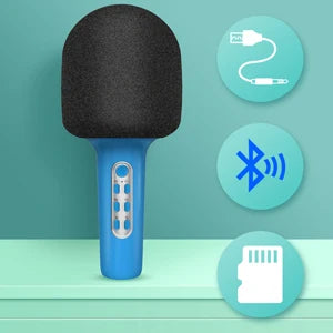 Karaoke Microphone Bluetooth Wireless Portable Home Singing Machine with Duet Sing/Record/Play/Reverb for Adult/Kid Gift
