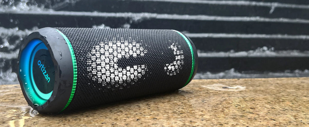 Ortizan Bluetooth Speaker X30, V5.3 Wireless IPX7 Waterproof Shower Speaker,40W HiFi Stereo Sound,TWS Pairing,30H Music Playtime