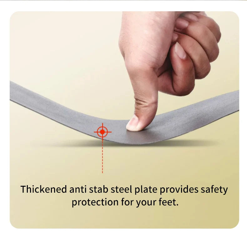 Genuine Leather Men's Boots Safety Shoes Indestructible Work Boots Steel Toe Shoes Puncture-Proof security Protective Shoes Male