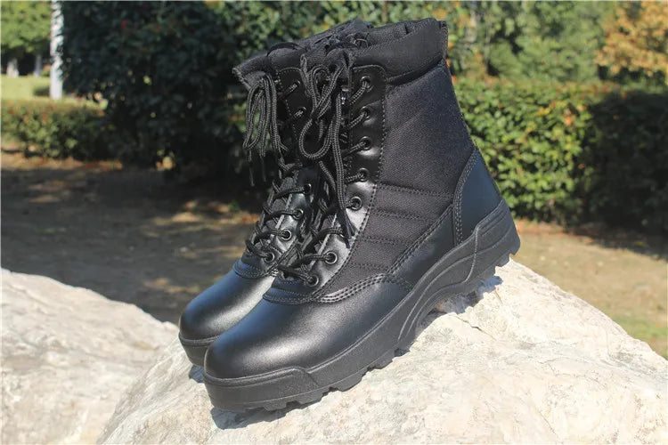 Wear resistant tactical boots for both men and women waterproof security shoes outdoor hiking boot high top desert boots for men