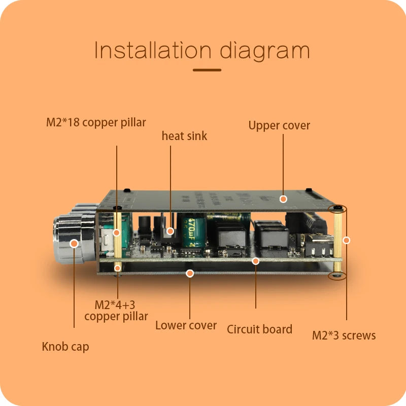 S350H TPA3251D2 Bluetooth 5.0 2.1 Channel Power Audio Stereo Subwoofer Amplifier s Board TREBLE Bass note tuning AMP S220H S100H