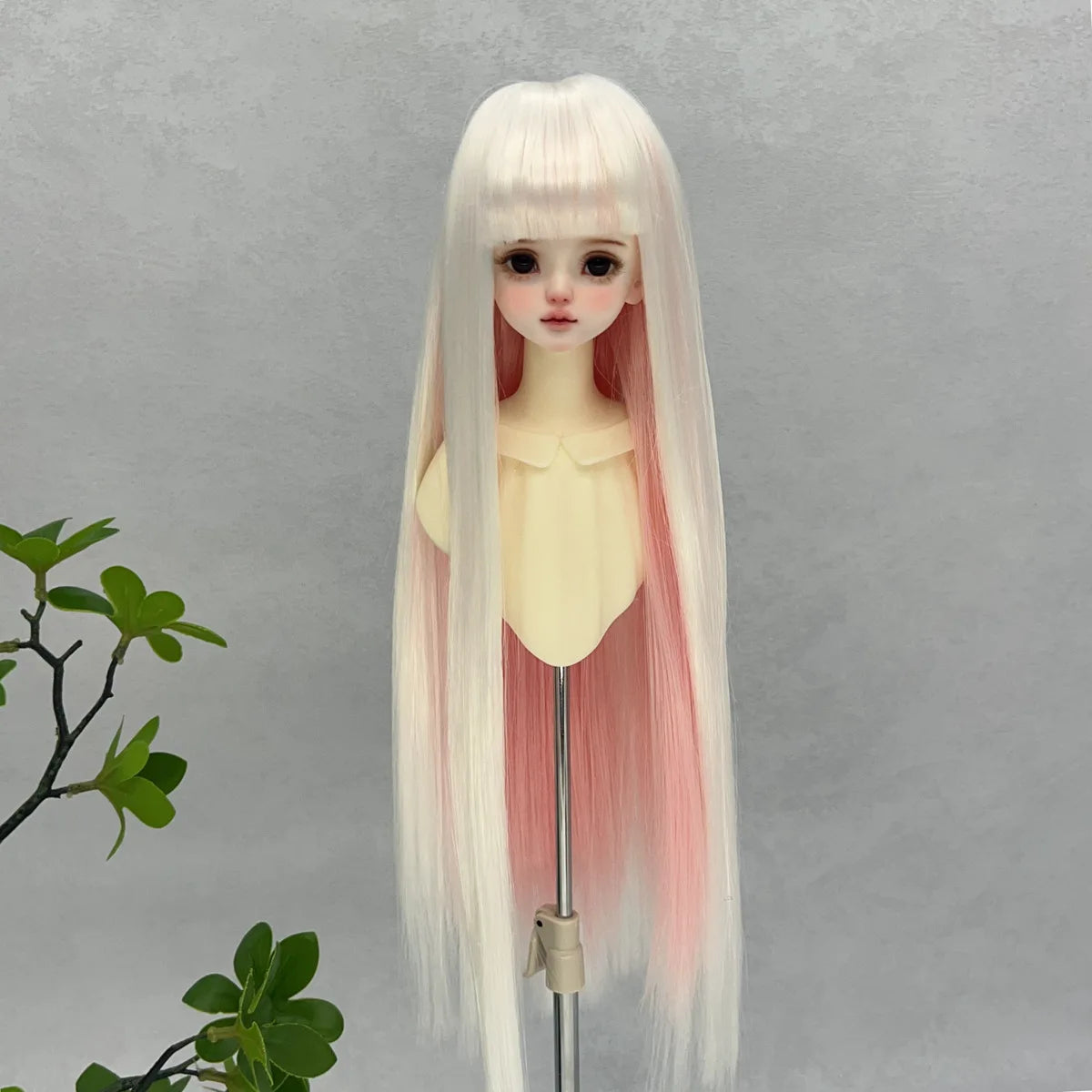 1/3 1/6 BJD/SD Doll Wig With Bangs Long Straight Wig Synthetic Wig For Girls Diy Bjd Wig Accessories