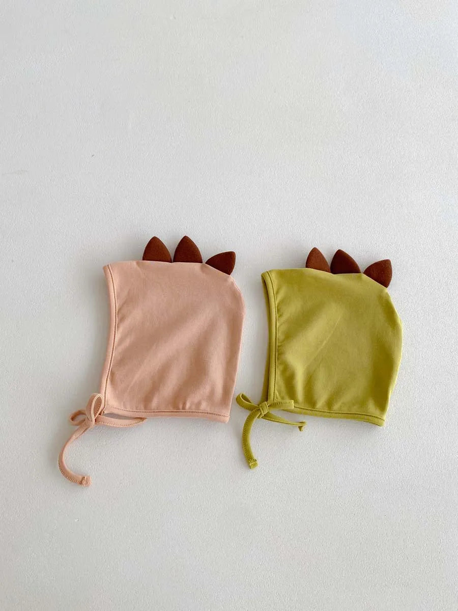 2024 Autumn New Korean Style Infant Onesie: Dragon Print Bodysuit with Hooded Design for Babies, Includes Hat