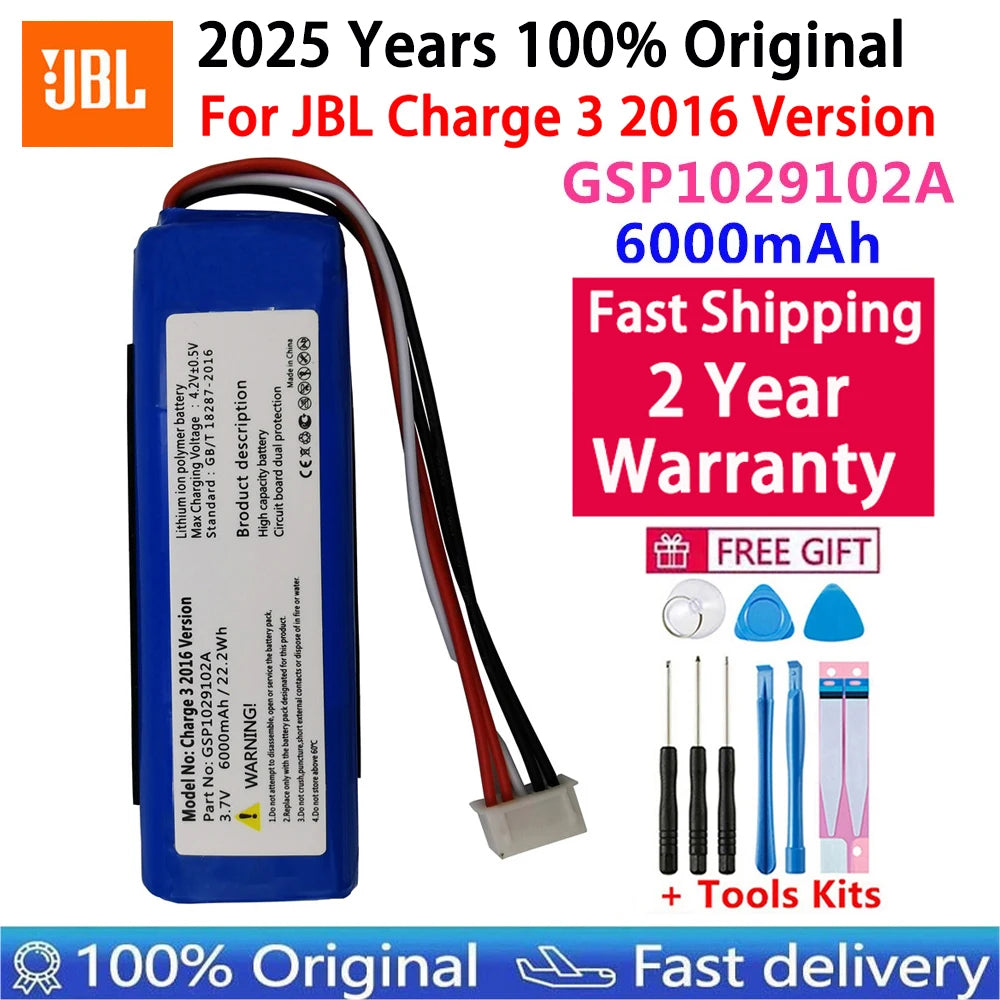 2025 Years Replacement Original Speaker Battery For JBL Link 10 20 G03 Clip Charge Boombox Flip Pulse Xtreme 1 2 3 4 5 6 Bateria