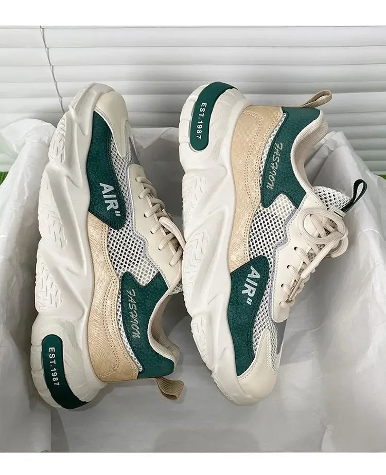 Men Casual Sports Shoes Breathable Lightweight Sneakers Summer Outdoor Tennis Running Walking Shoes Male Vulcanized Shoes Man