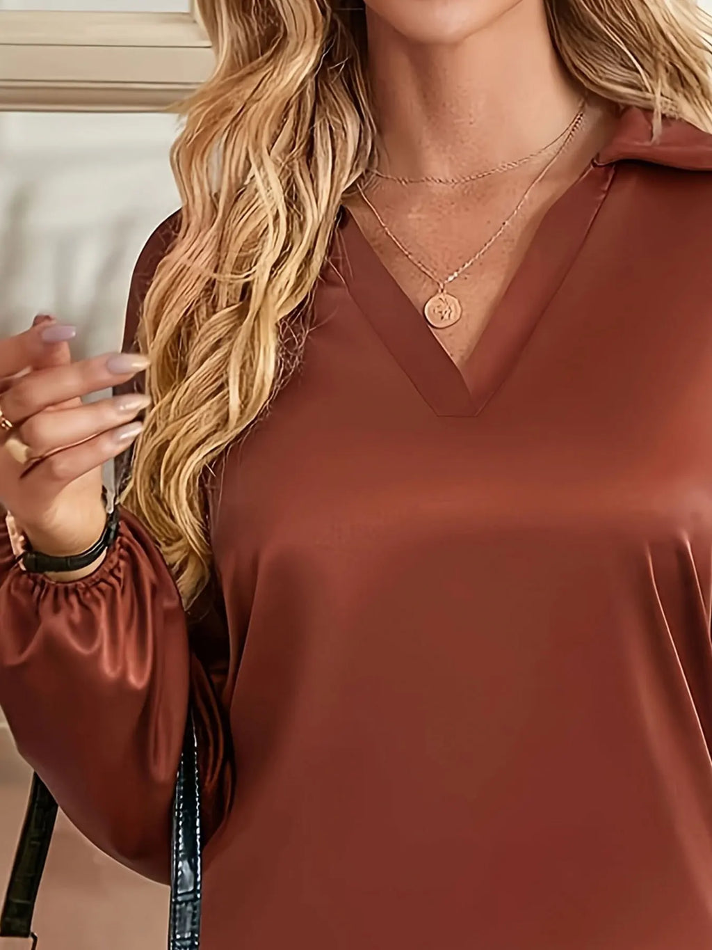 Women Plus Size Woven Spring And Summer Shirt