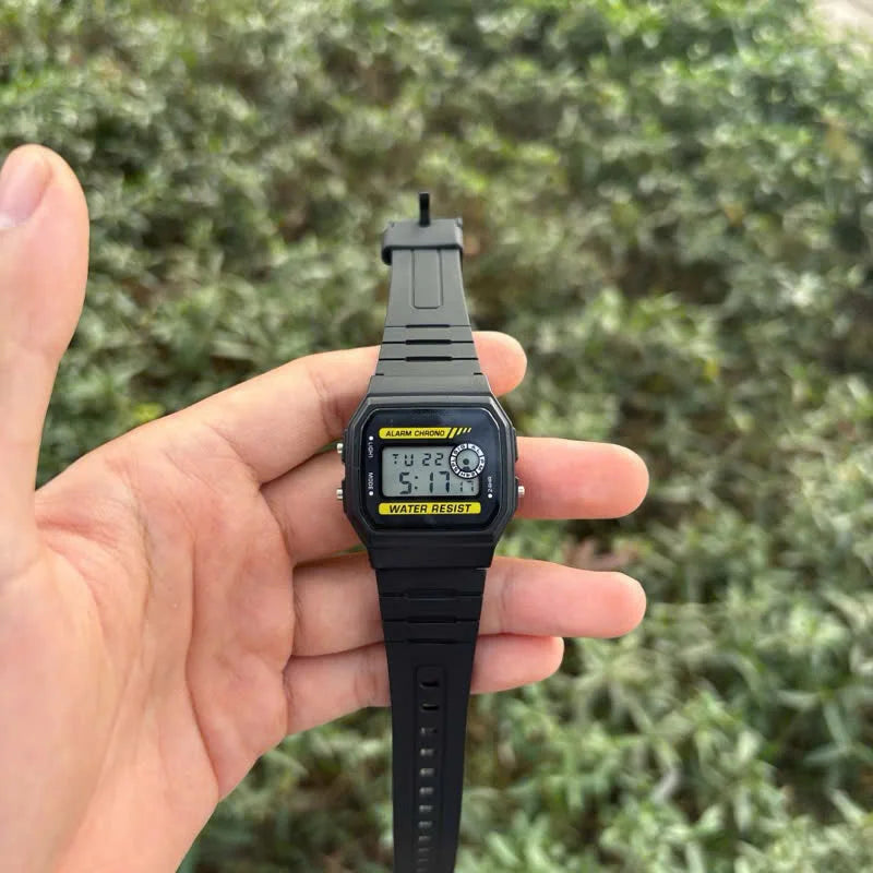 Fashion Simple Sport Electronic Watch LED Digital Multi-function Watches Waterproof PU Strap Alarm Clock Gift For Women/Men