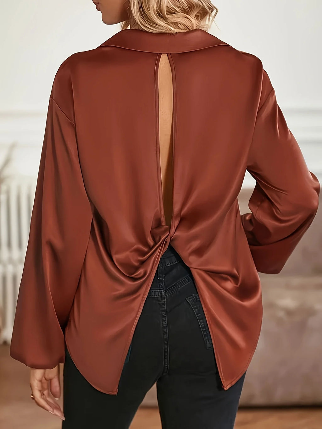 Women Plus Size Woven Spring And Summer Shirt