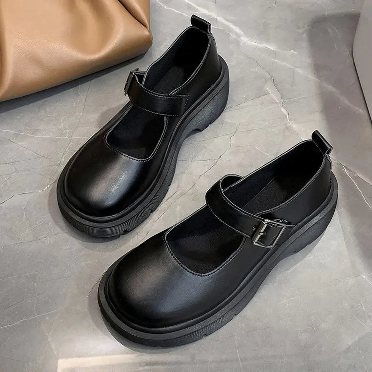 2024 Summer New Women's Shoes Japanese Style JK Flats Cute Student Mary Round Head Flat Shoes With Skirt For Girls