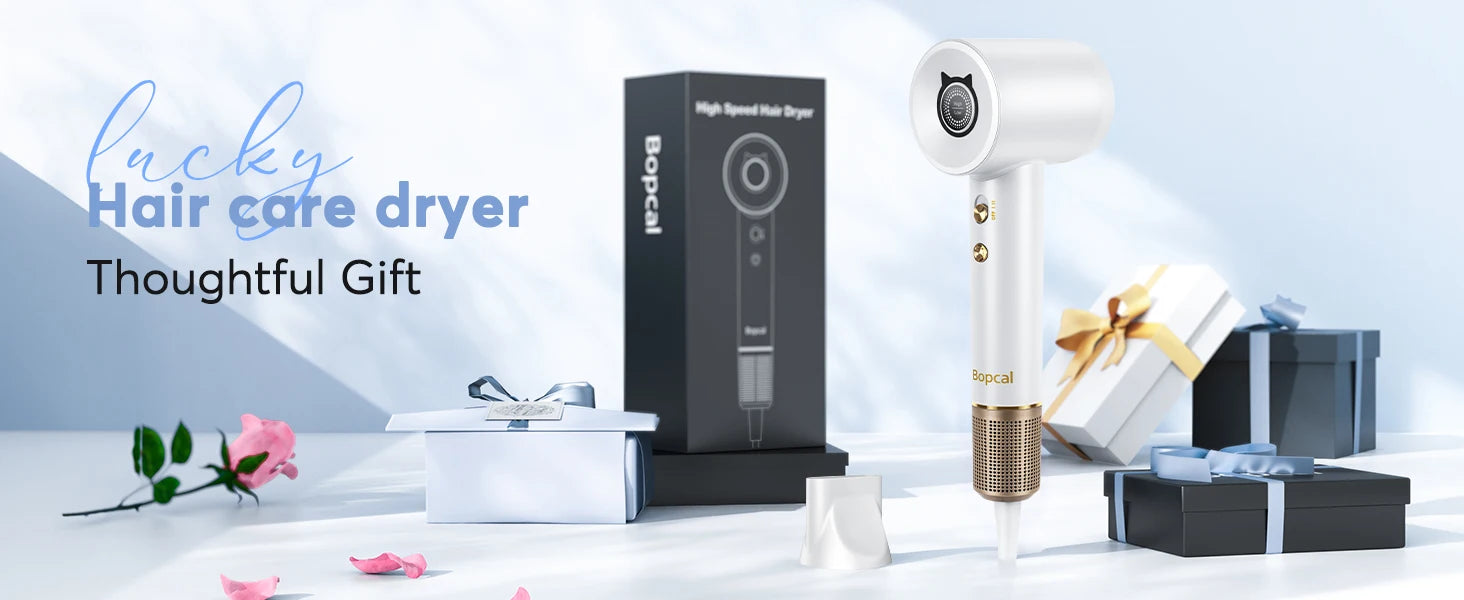 1600W Professional High Speed Hair Dryer 110000RPM Brushless Cold Hot blower Silent Touch Screen Home Hair Dryer Fast Dry