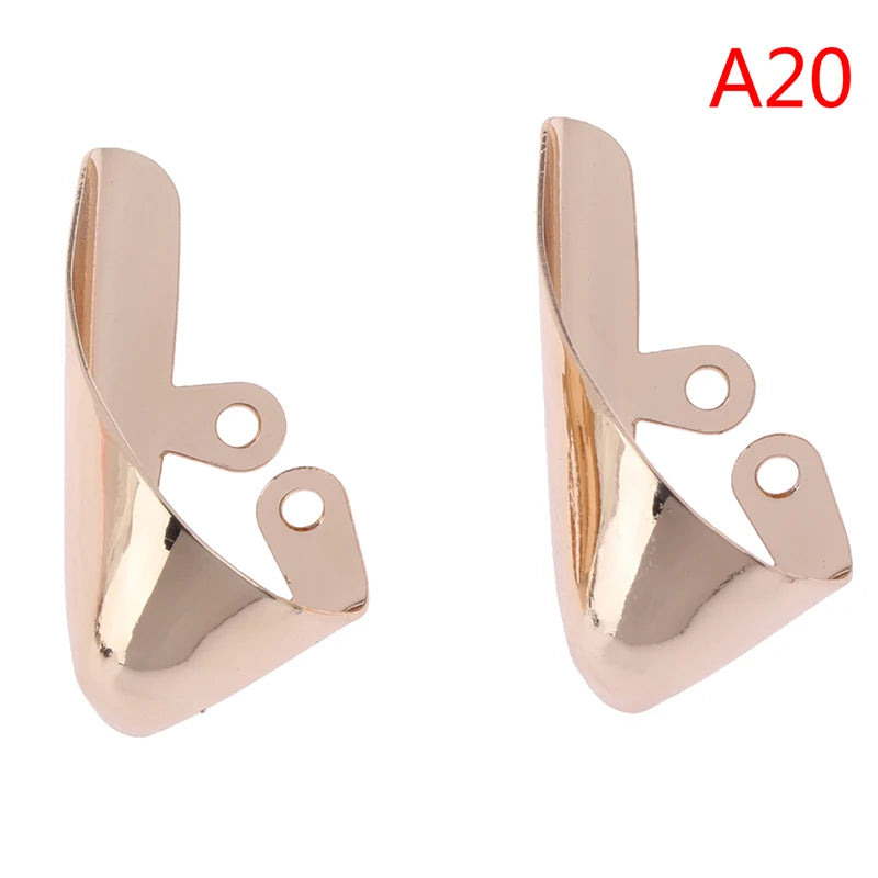 1Pair shoes toe protection metal material for decorations reapair accessories
