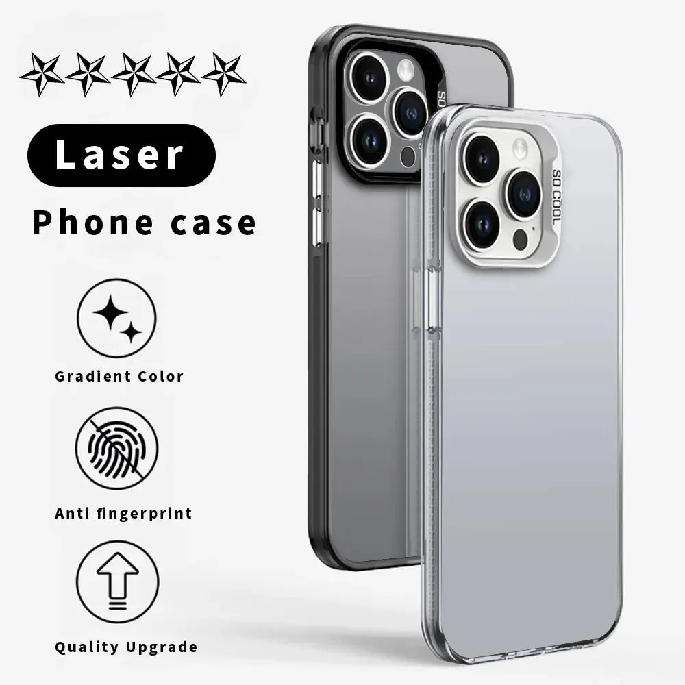 1PC B-BM Phone Case Phone Case IMD Color Silver Shell For IPhone 16 15 14 13 12 11 Pro Max Plus