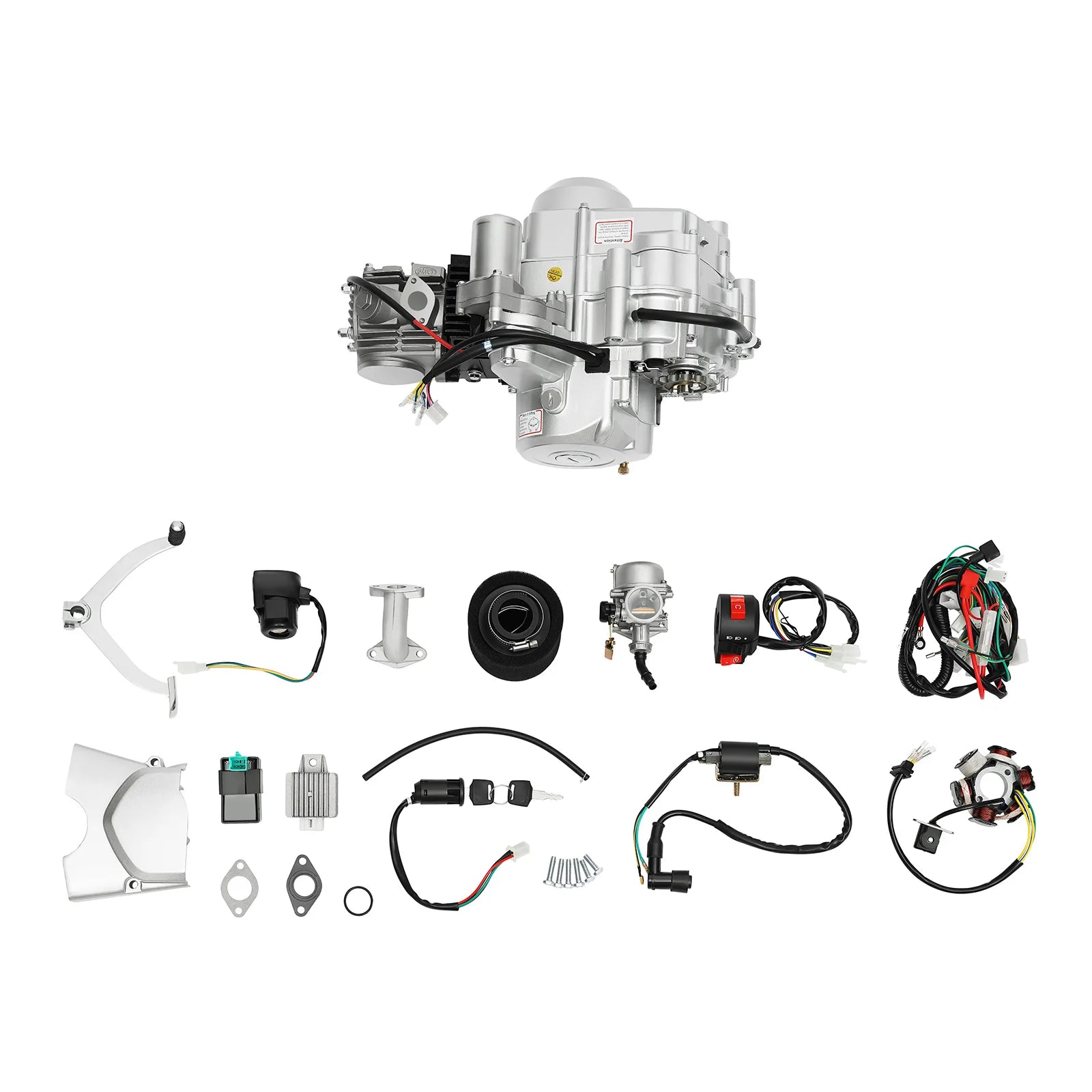 125cc 4 stroke ATV Engine Motor w/ Reverse Electric Start Semi Auto Go kart Quad