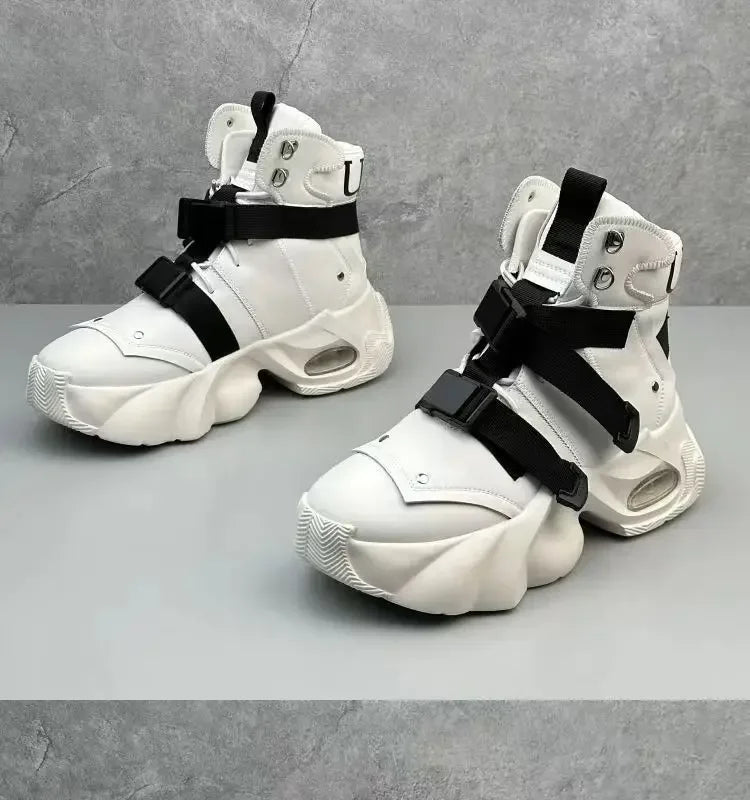 High Quality Men Walking Shoes Women's Platform Shoes Designer Thick Sole Breathable Casual Men Sneakers High-top Dad Shoes