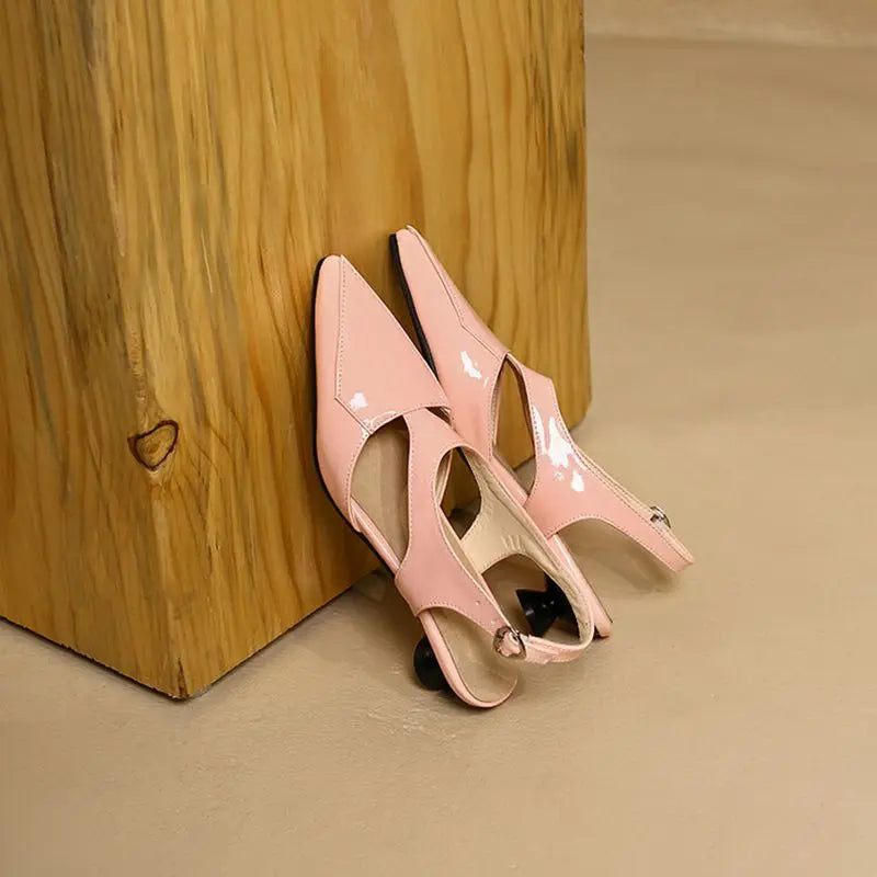 REAVE CAT 2022 Ladies Sandals Pointed Toe Heels Buckle Straps Size 33-45 Black Red Elegant S3691