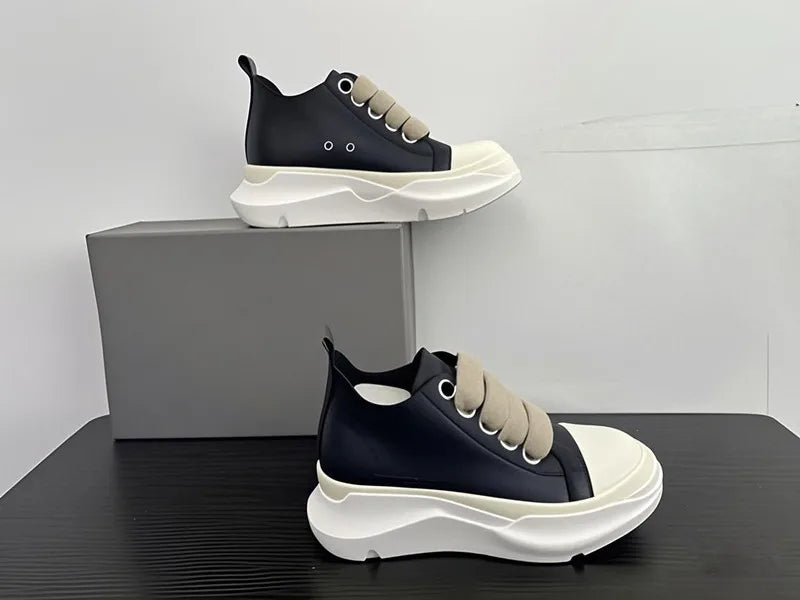 Men Shoes Women Casual Canvas Low Thick Shoelaces Platform Increase Sneakers Board Shoes Vintage Original Luxury Owen 1 sold