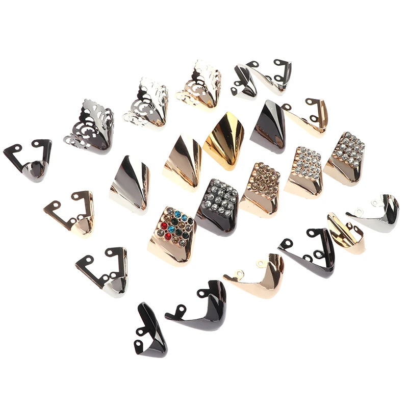 1Pair shoes toe protection metal material for decorations reapair accessories