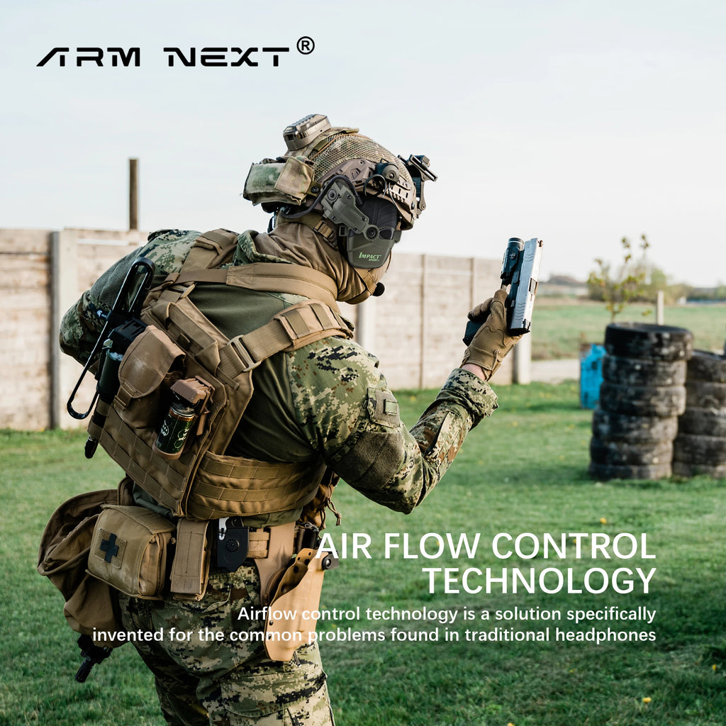 Electronic Shooting Earmuffs Tactical Sound Amplification Headset Ear Protection Anti-noise Ear Muff Outdoor Sports