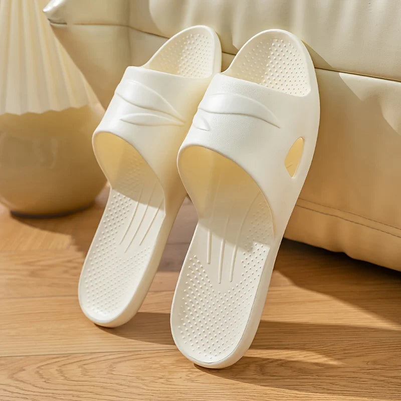 New foldable EVA comfortable slippers lightweight hotel travel slippers bathroom non-slip slippers home indoor flat shoes couple