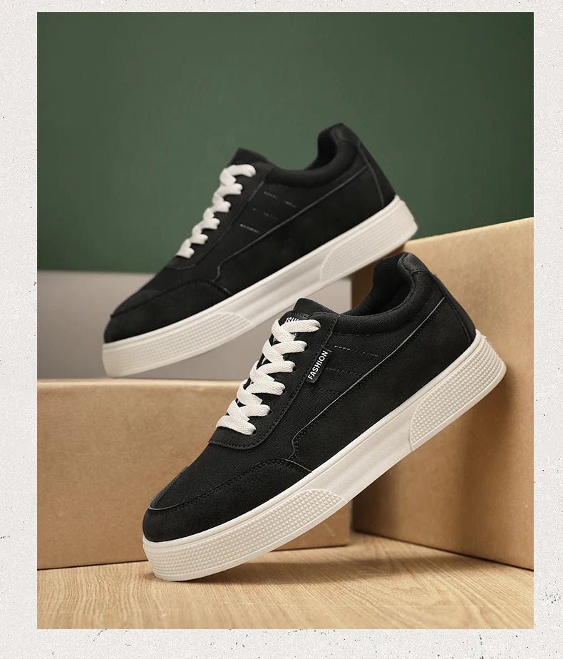 Men's plus size casual shoes summer new soft-sole non-slip outdoor thick-sole walking shoes fashion sports board shoes flat shoe