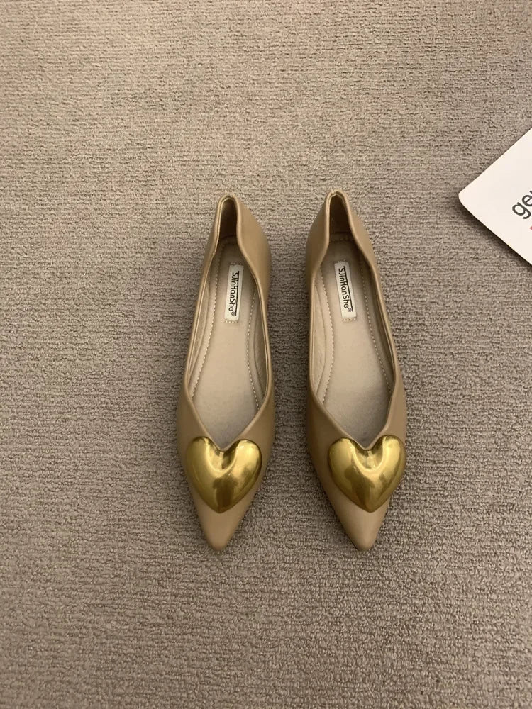 Elegant Black Flat Bottomed Single Shoes For Women New Spring Autumn/Winter French Style Soft Bottomed Comfortable Commuting Sho