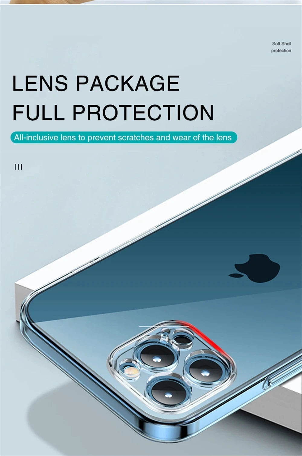 Transparent Phone Case For iPhone 11 12 13 14 15 Pro Max Mini For iPhone X XS Max XR 8 7 6 Plus TPU Soft Back Cover Clear Case