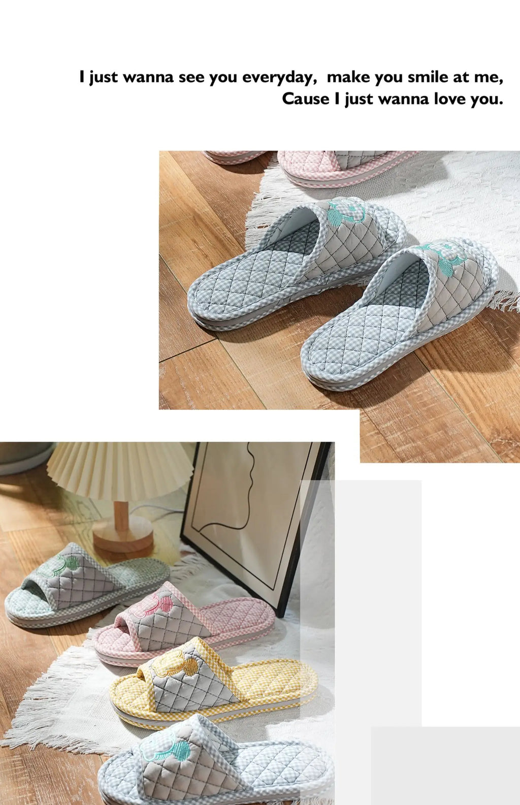 New Pure Cotton Thiened Tee-Layer Simple ex Soft Bot Noise Reduction Indoor Home Floor Slippers Couple Home oes