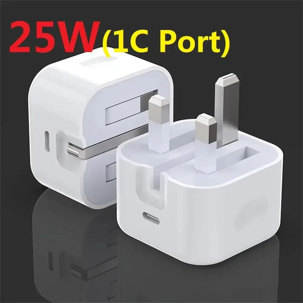 Super Fast Quick Charging 20W 35W UK GB AC Home Travel USB C Charger For IPhone 13 14 15 16 Samsung s24 S23 ultra Xiaomi