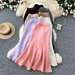 Sexy One-oulder Banded Waist Gown Set with Pleated Skirt Two-Piece Ensemble Courtly Sle Versatile Top f-length A-Line ...