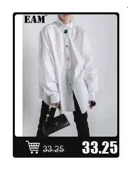 [EAM] High Elastic Waist Blue Back Plaid Denim Long A-line Half-body Skirt Women Fashion Tide New Spring Autumn 2025 1DH8117