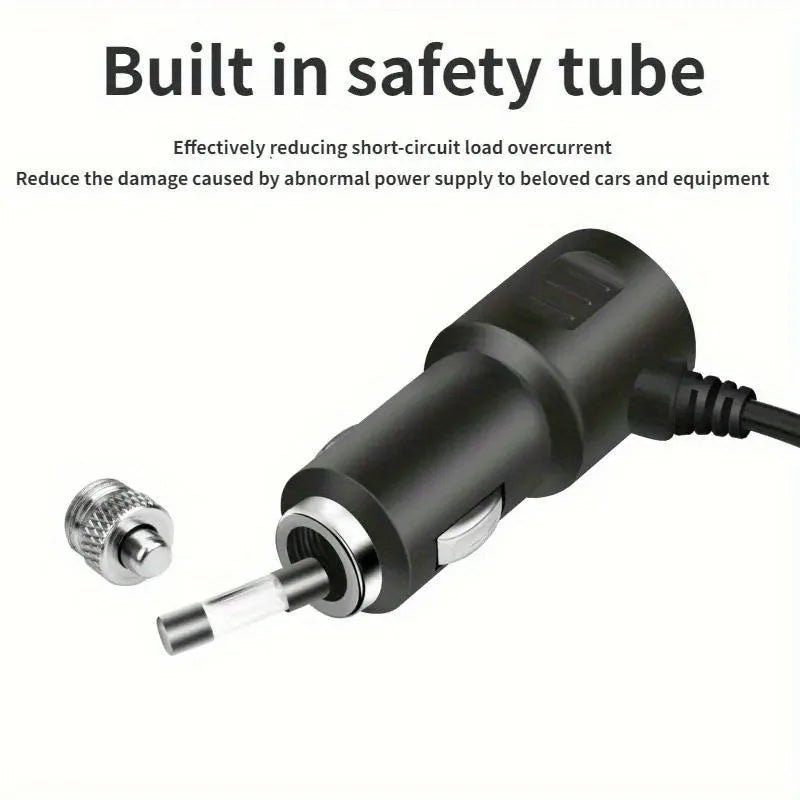 PD 120W Fast Charger 12V/24V Dual USB Quick Charge Power Adapter Charger One-to-four Multifunctional Socket Car Charger