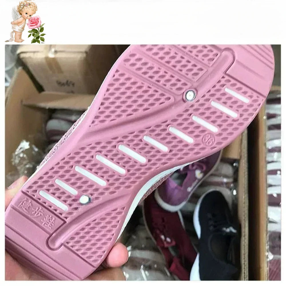 Fashionable Women's Sports Shoes, Thick Breathable Soft Sole Mesh, Lightweight Sneakers Casual Shoes, Comfort, Breathable