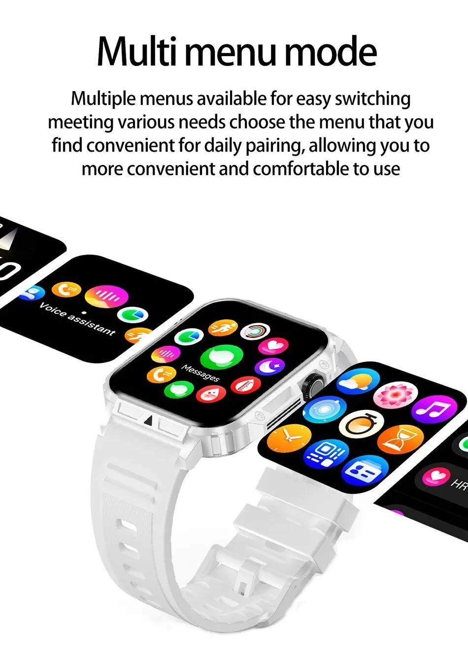 2024 Smartwatch 1.95 Inch Screen Health Monitoring Watches IP68 Waterproof Sport Fitness Smart Watch For Men Women Reloj Hombre