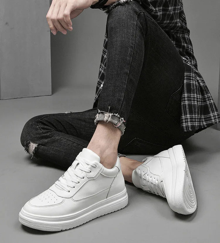 Luxury Elevator Shoes Men Women Sneakers Height Increasing Invisible 6 8 10CM Heighten Sports Man Taller Lift White Shoes