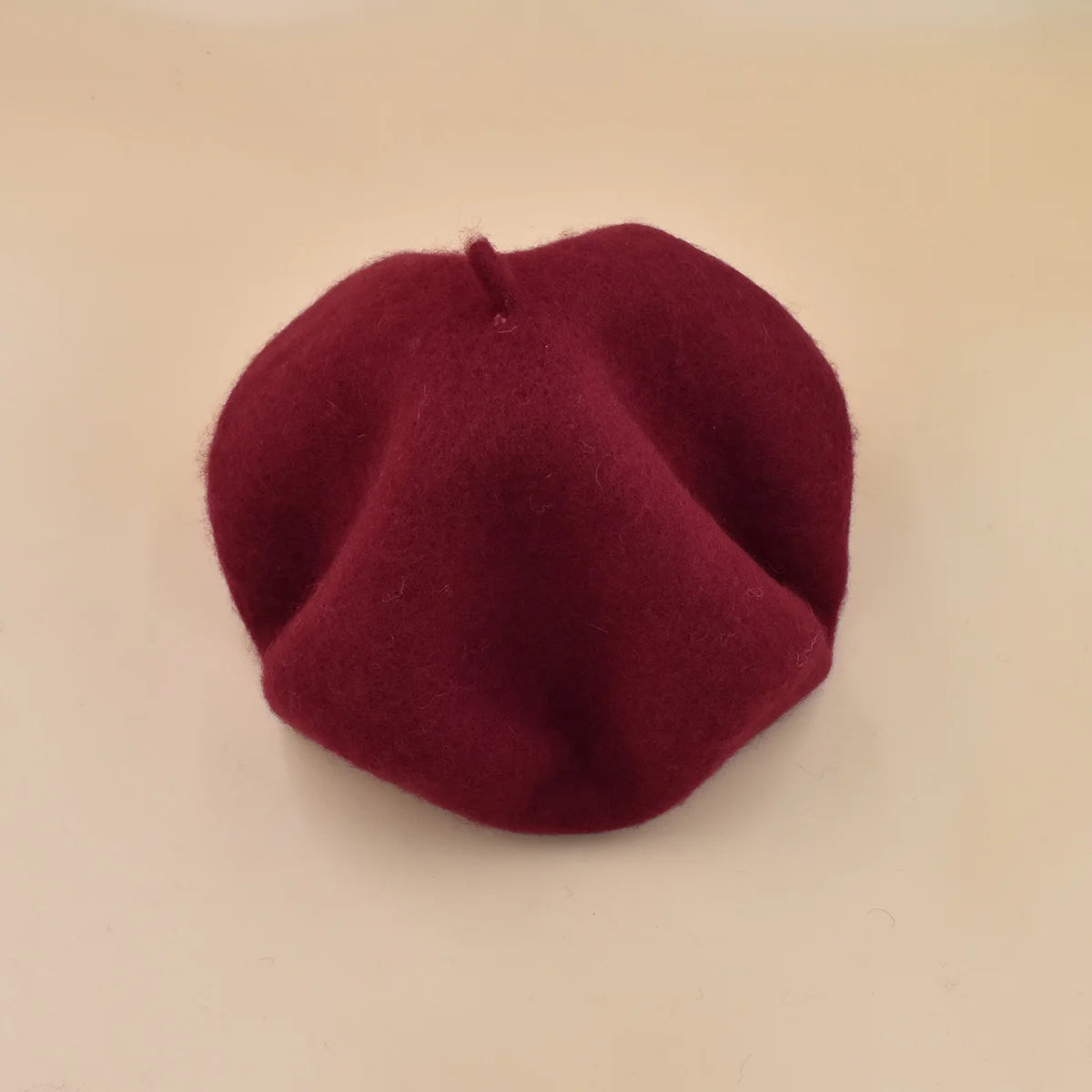 New Women black pink Berets Hat Fashion Solid Color Wool Knitted With Ladies Beanie Beret Hat Warm Autumn and winter Cap