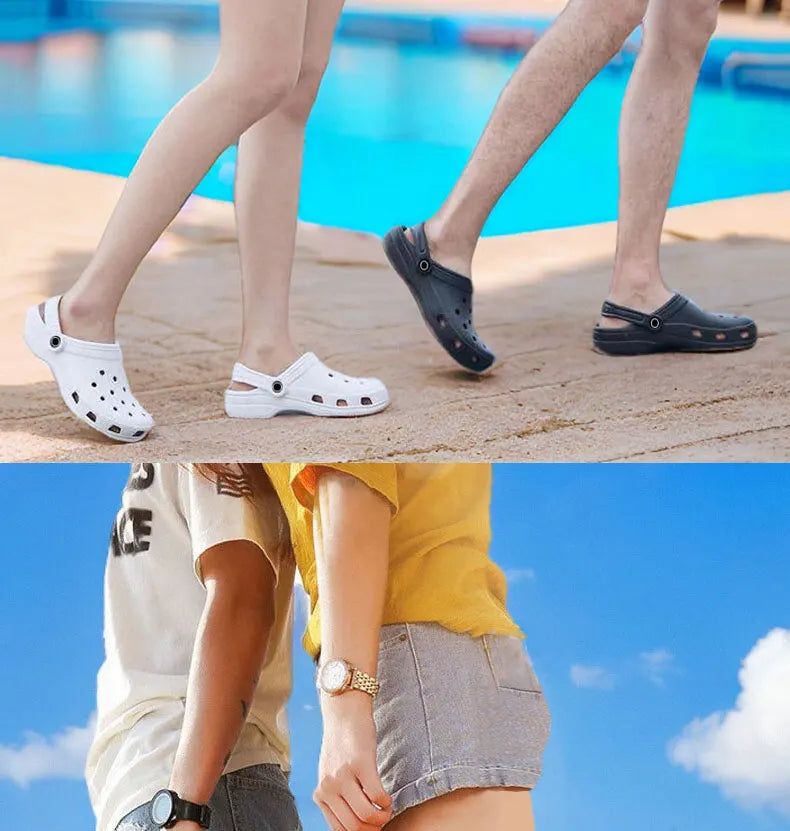 Eva Sandals Beach Shoes Outdoor Clogs Men and Women Same Style Garden Shoes