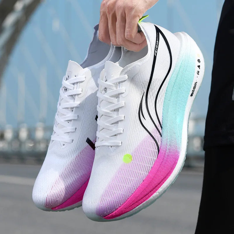 Men's Shoes Fashion Running Shoes Casual Breathable Mesh Surface Carbon Plate Rubber Outsole Red Rabbit Limited Sports Shoes