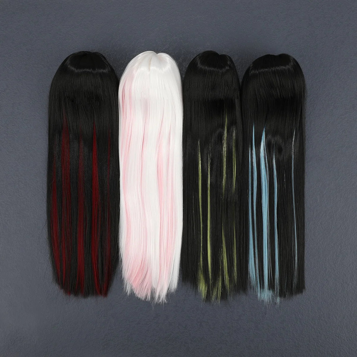 1/3 1/6 BJD/SD Doll Wig With Bangs Long Straight Wig Synthetic Wig For Girls Diy Bjd Wig Accessories