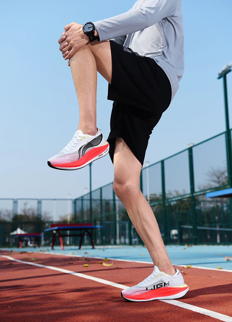 Men's Shoes Fashion Running Shoes Casual Breathable Mesh Surface Carbon Plate Rubber Outsole Red Rabbit Limited Sports Shoes