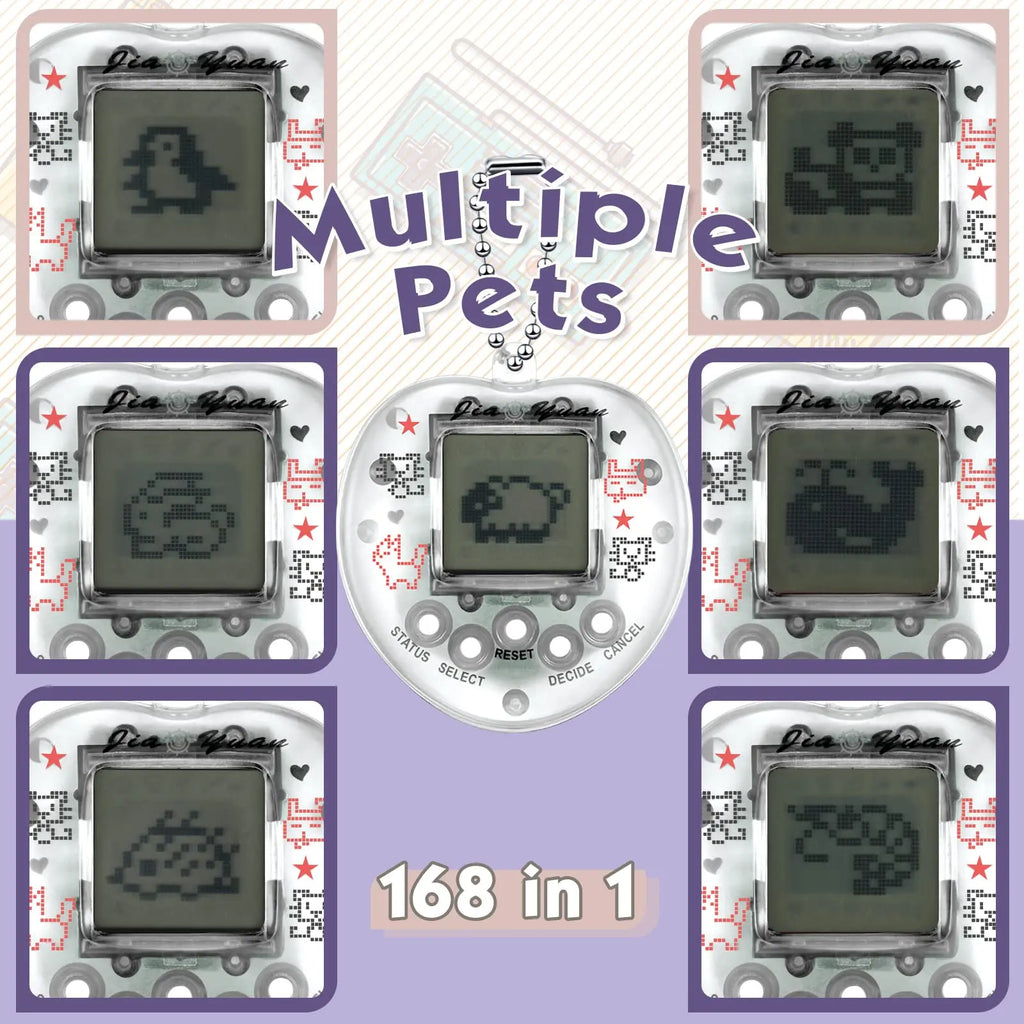 Kids Electronic Pets Game Tamagotchi Handheld Game Console Toy in Russian Original German Spanish Polish Virtual Digital Pet Toy