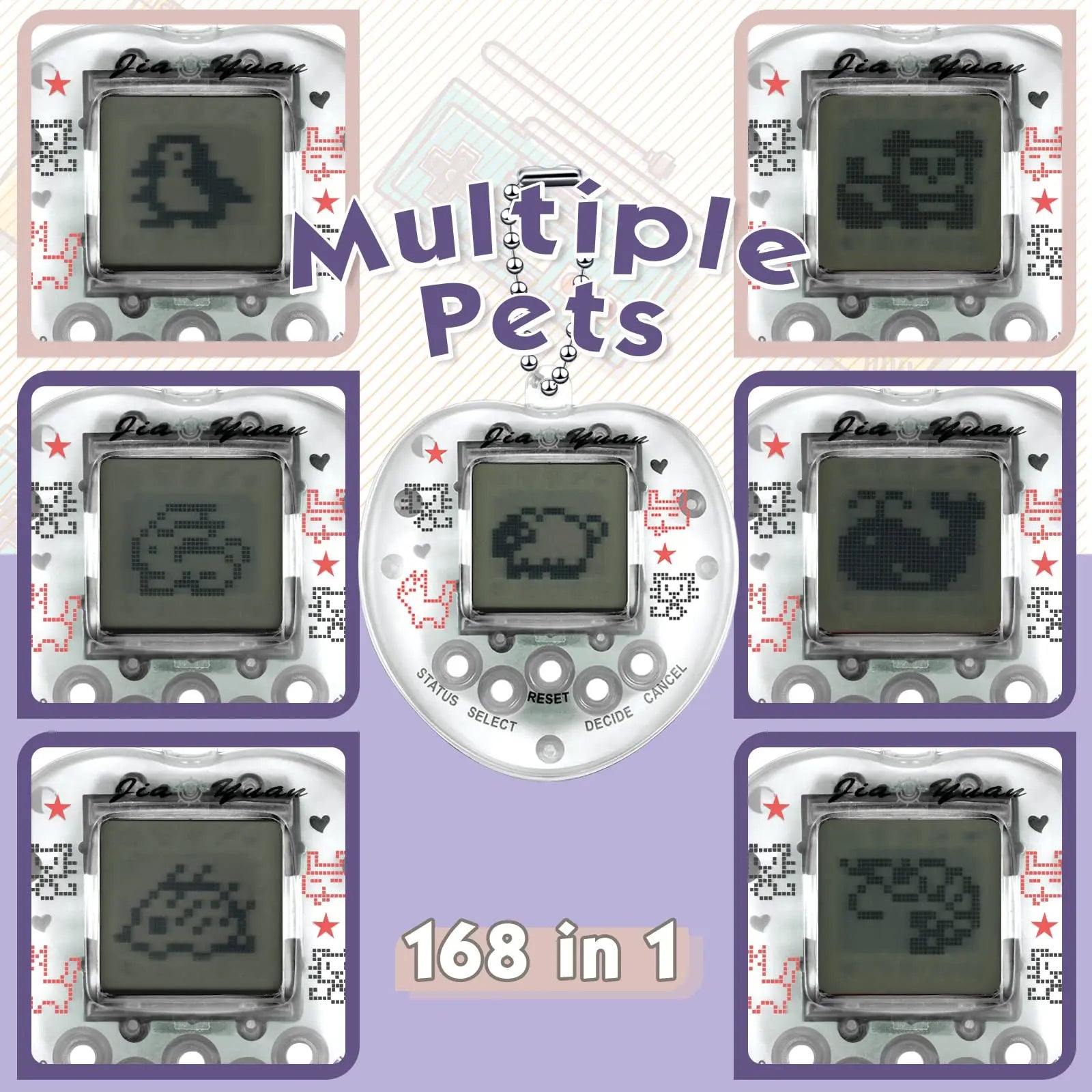 Kids Electronic Pets Game Tamagotchi Handheld Game Console Toy in Russian Original German Spanish Polish Virtual Digital Pet Toy