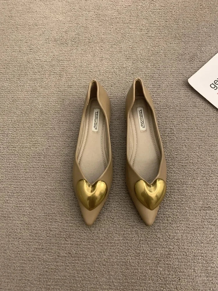 Elegant Black Flat Bottomed Single Shoes For Women New Spring Autumn/Winter French Style Soft Bottomed Comfortable Commuting Sho