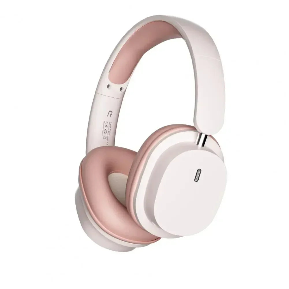 Bluetooth 5.3 Fashion Wireless Headphones HIFI Stereo Gaming Earphones Portable Over-ear Business Headset Low Latency With Mic