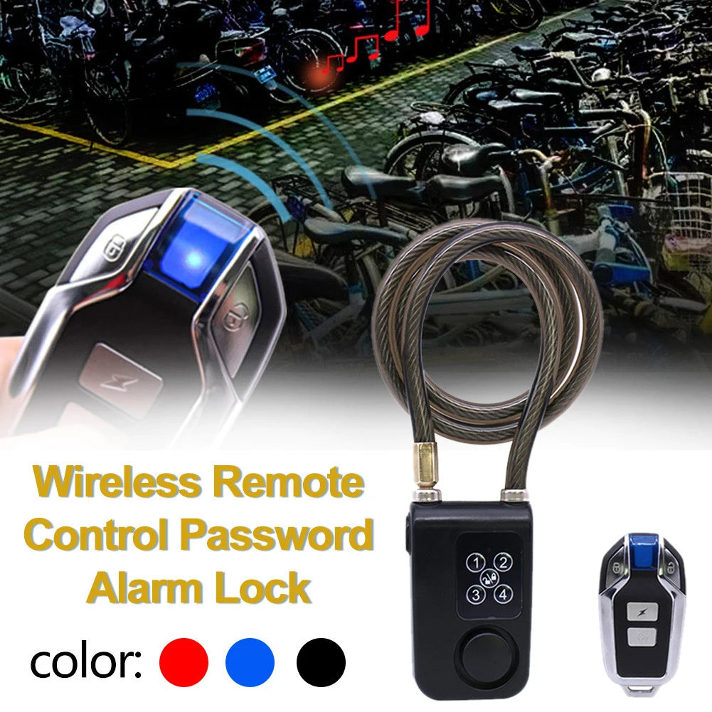 Bluetooth Bike Motorcycle Lock Alarm Anti-Theft Security Wireless Remote Control Alarm Lock System for Door Outdoor Cycling Bike