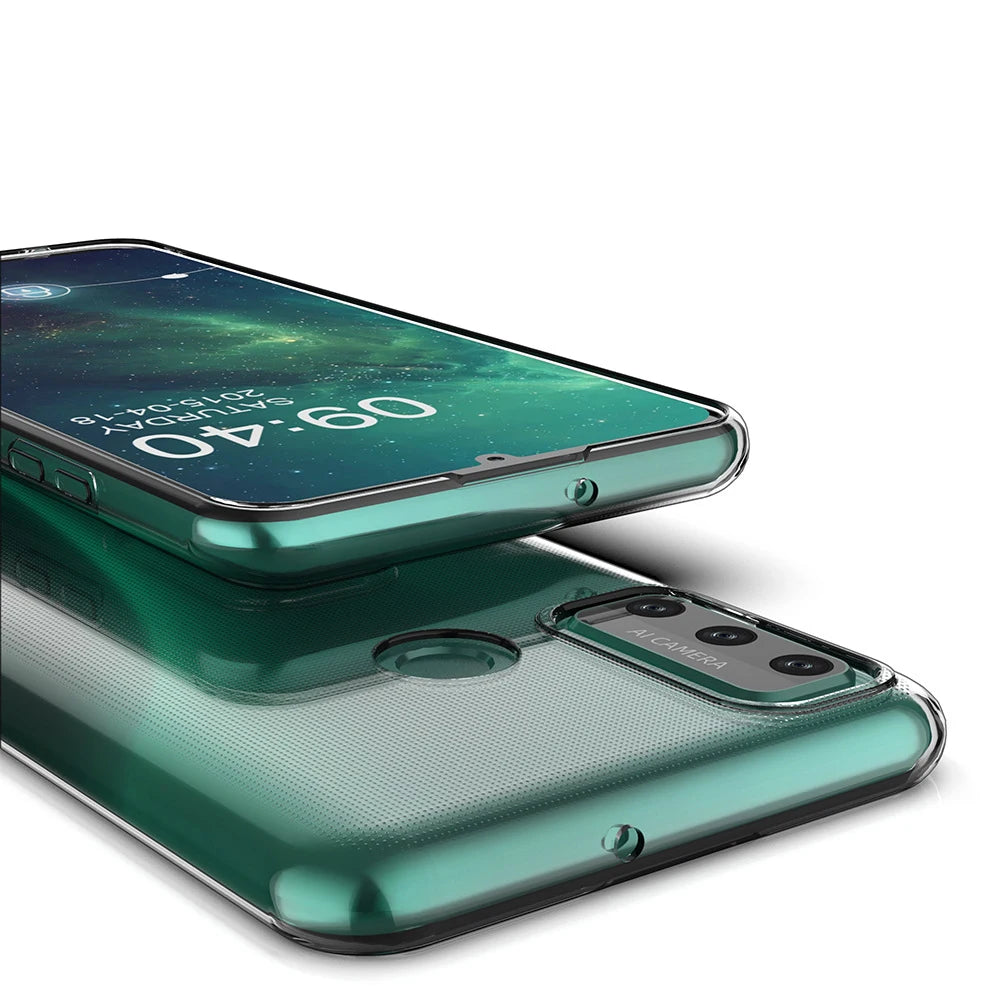 Transparent Phone Case For Huawei P Smart 2020 2021 Honor 10X Lite X10 Y5P Y6P Y7P Y7A Y9A Y8S Nova 6 7 8 se Soft TPU Back Cover