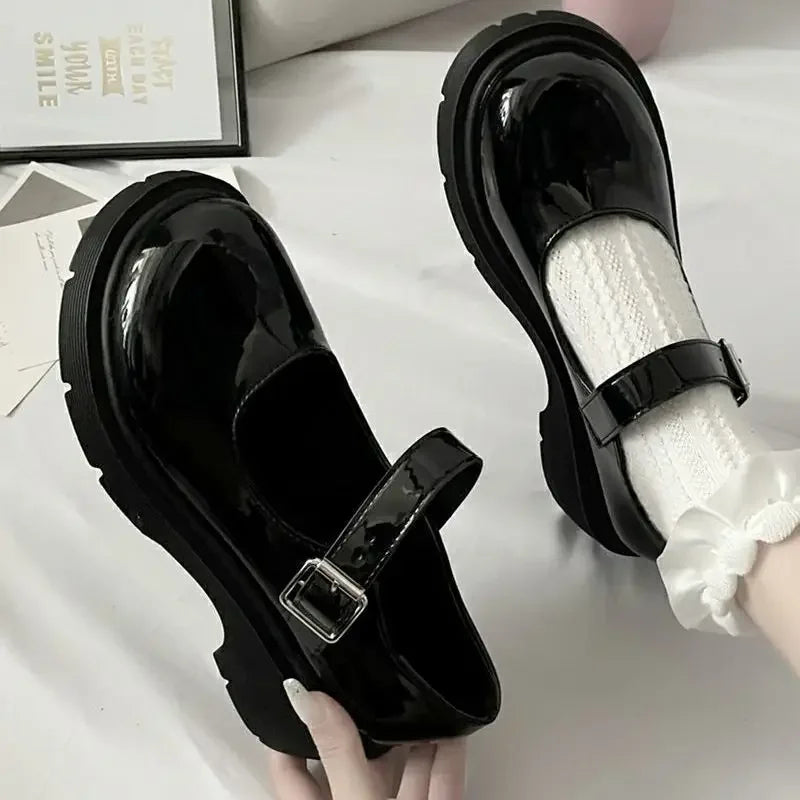 2024 Summer New Women's Shoes Japanese Style JK Flats Cute Student Mary Round Head Flat Shoes With Skirt For Girls