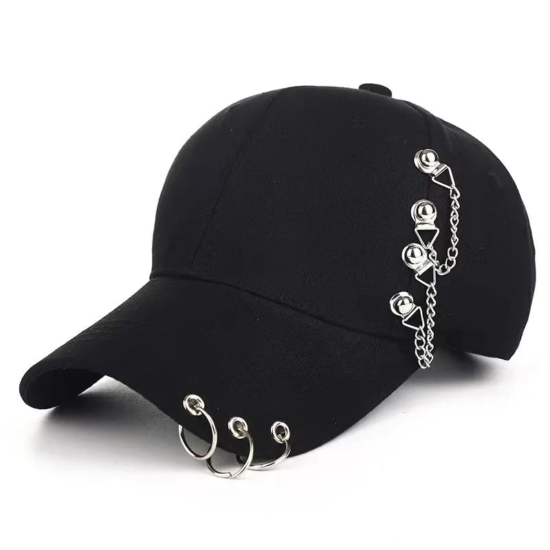2024 New Fashion Unisex Side Iron Ring Baseball Caps Spring and Autumn Outdoor Adjustable Casual Hat Sunscreen Hat