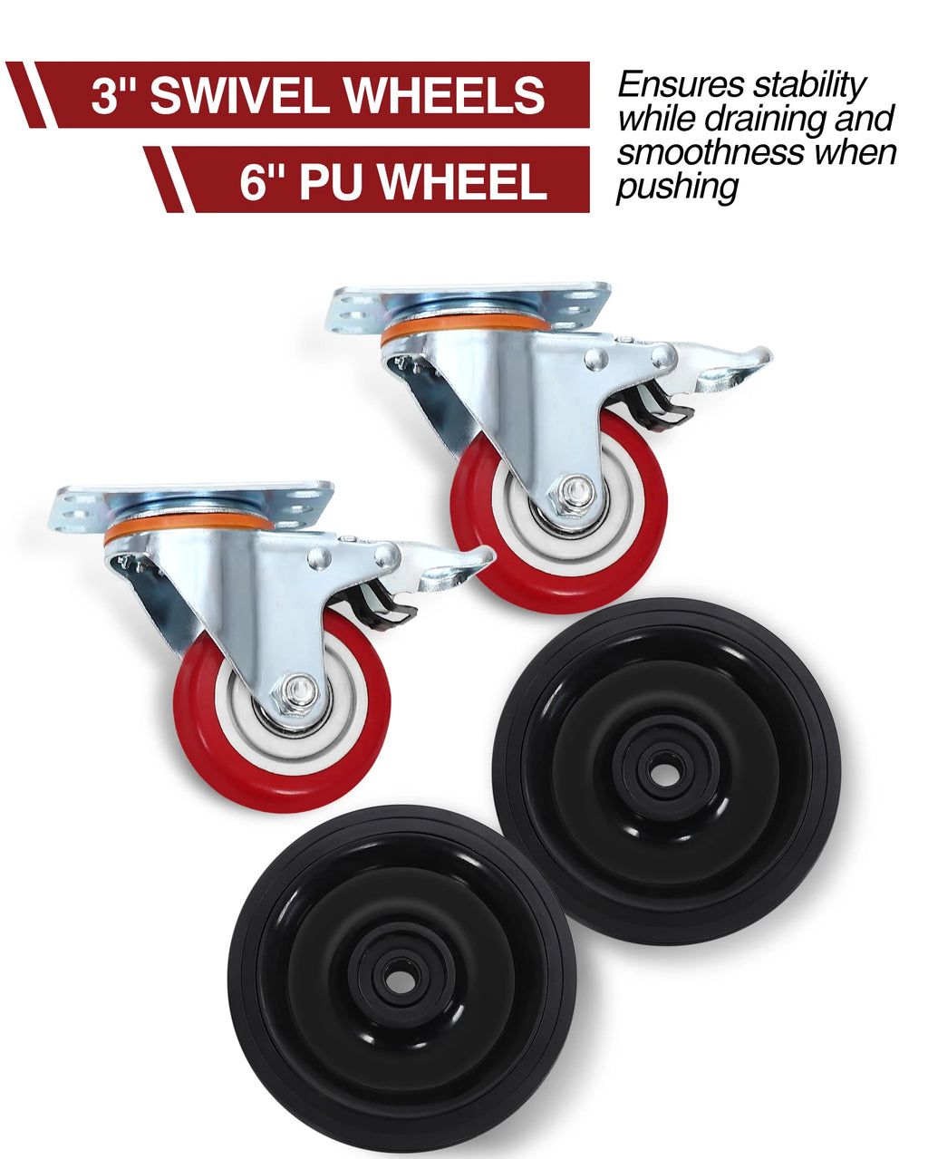 15 Gallon 17 Gallon Oil Drain Pan with Hand Pump & 8 Ft Hose 57L Low Profile T Foldable Handle Oil Drain Cart for Truck Car SUV