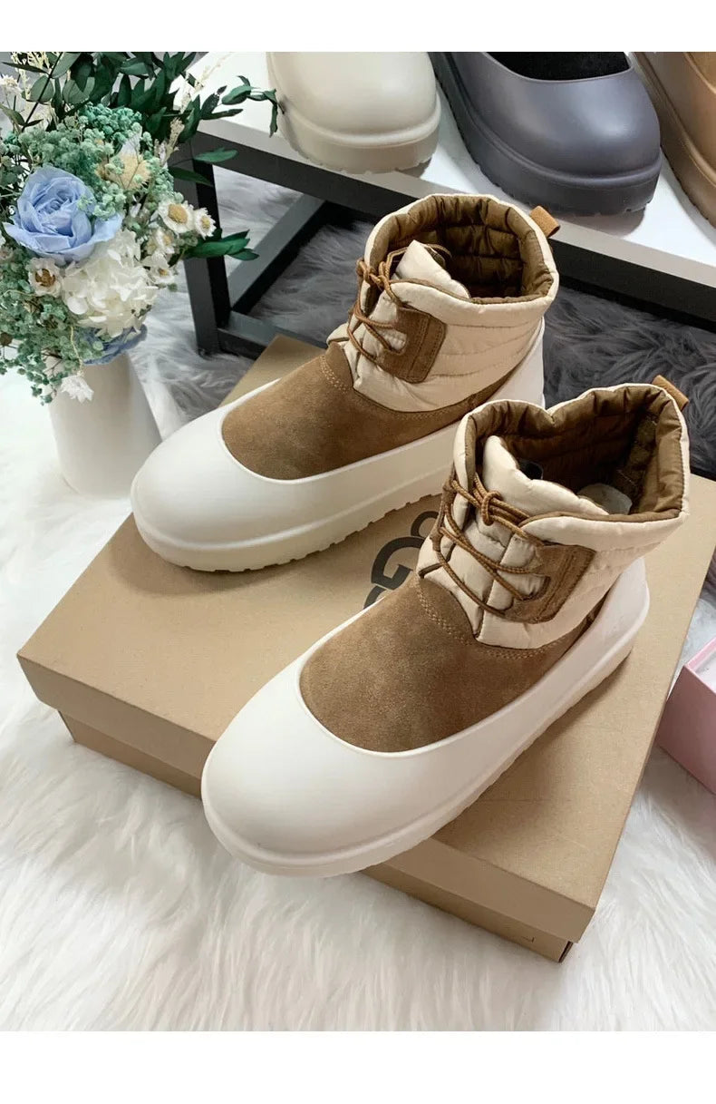 Snow boots shoes cover rain boots men's waterproof non-slip thickening wear-resistant outer wear rain woman shoes cover 35-44