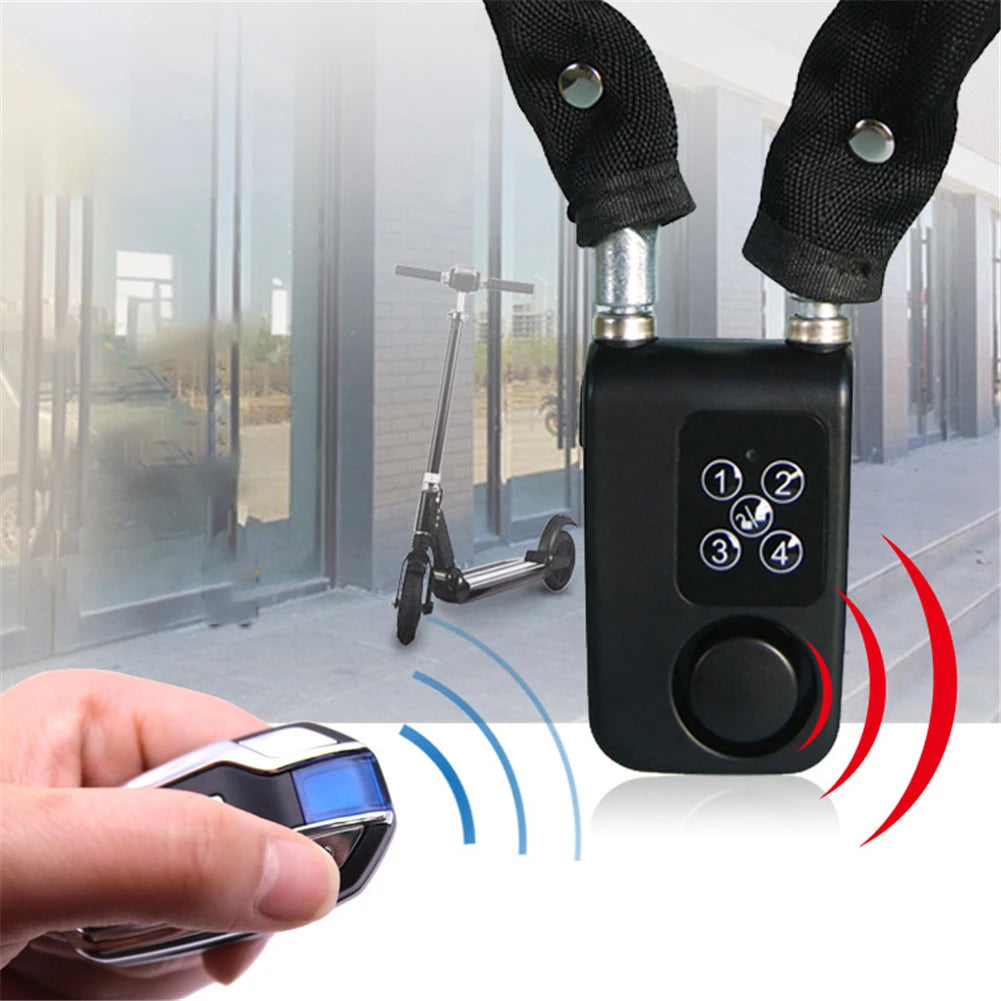 Bluetooth Bike Motorcycle Lock Alarm Anti-Theft Security Wireless Remote Control Alarm Lock System for Door Outdoor Cycling Bike